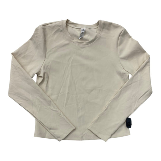 Top Long Sleeve Basic By 90 Degrees By Reflex In Cream, Size: Xl