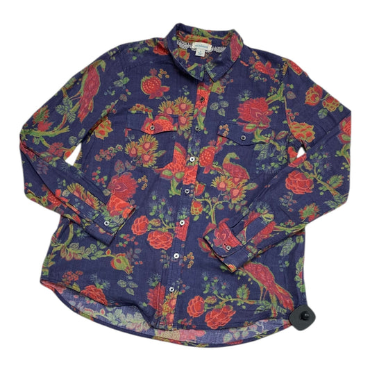 Top Long Sleeve By Sundance In Floral Print, Size: S