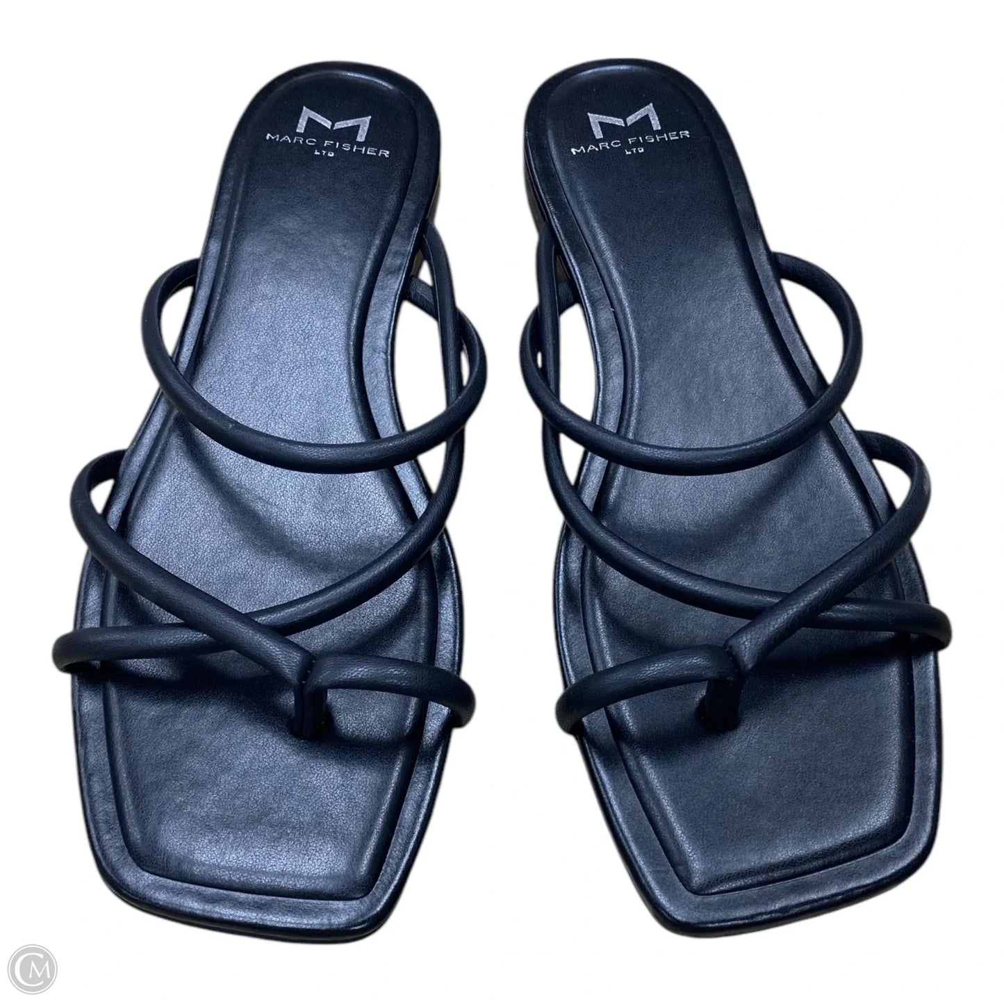 Sandals Flats By Marc Fisher In Black, Size: 8.5