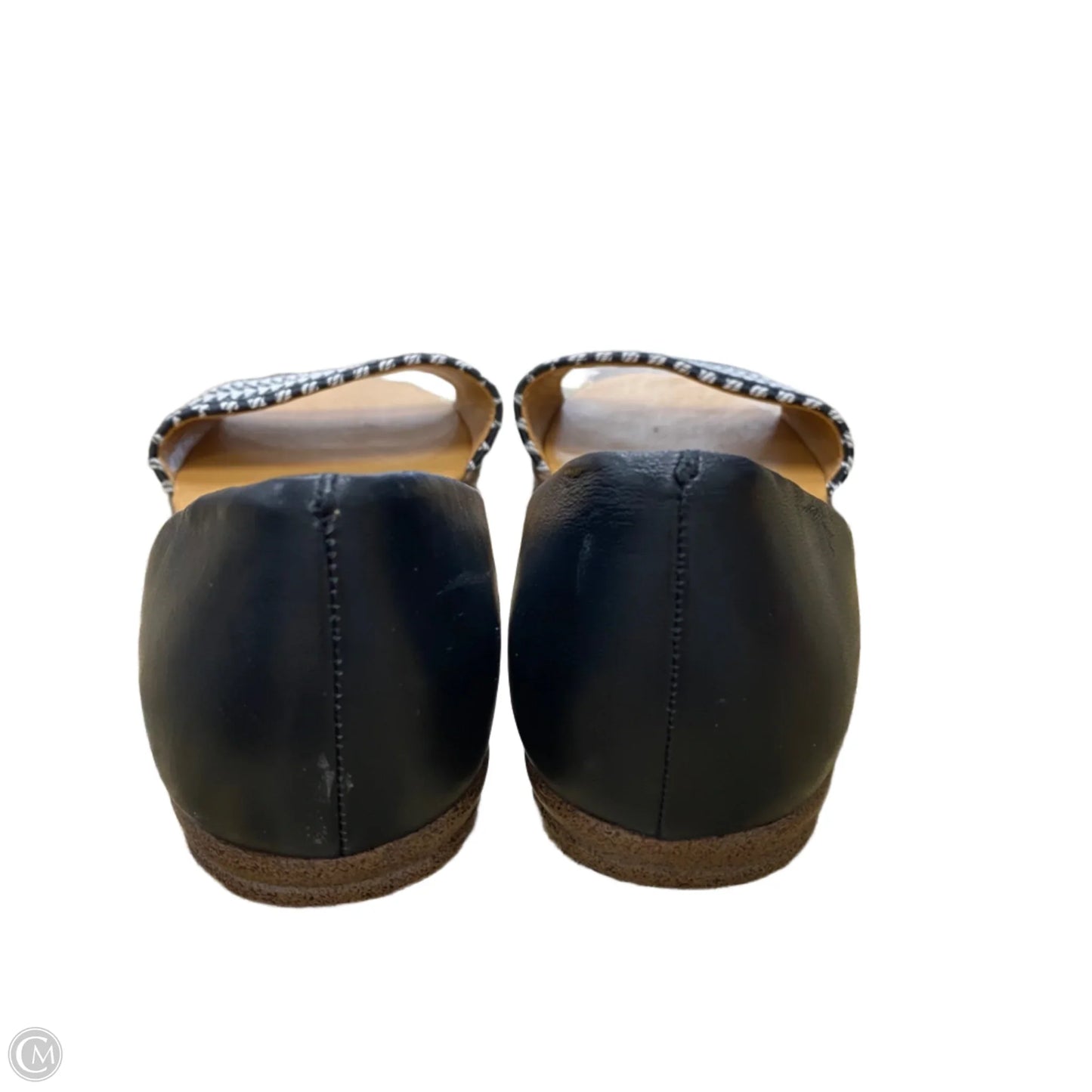 Sandals Flats By J. Crew In Black & White, Size: 9