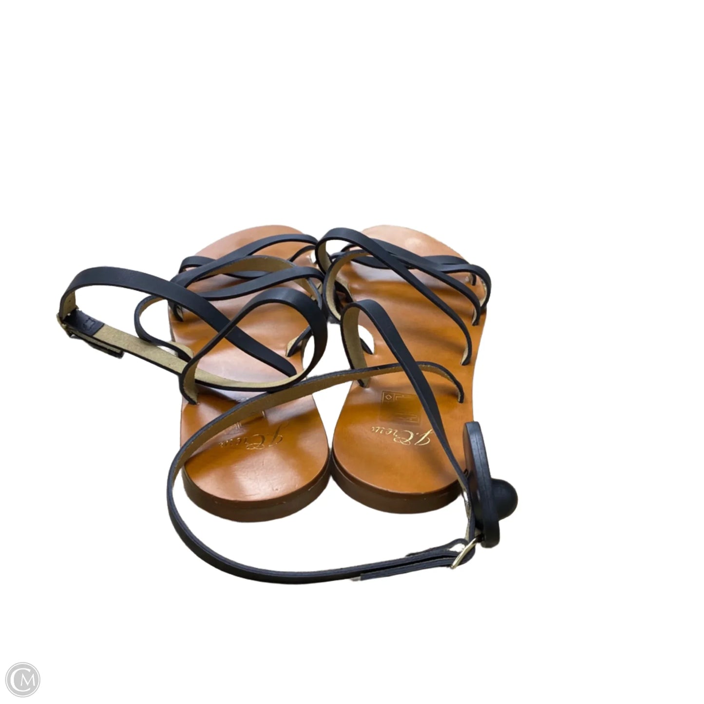 Sandals Flats By J. Crew In Black & Brown, Size: 9