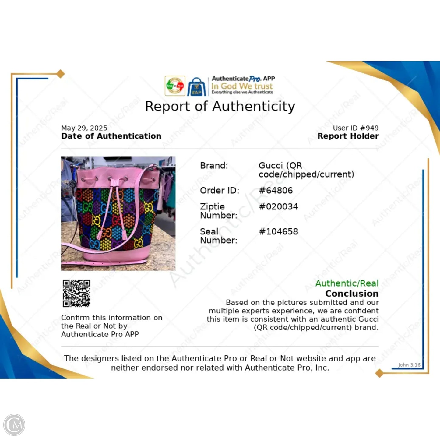 Handbag Luxury Designer By Gucci, Size: Large