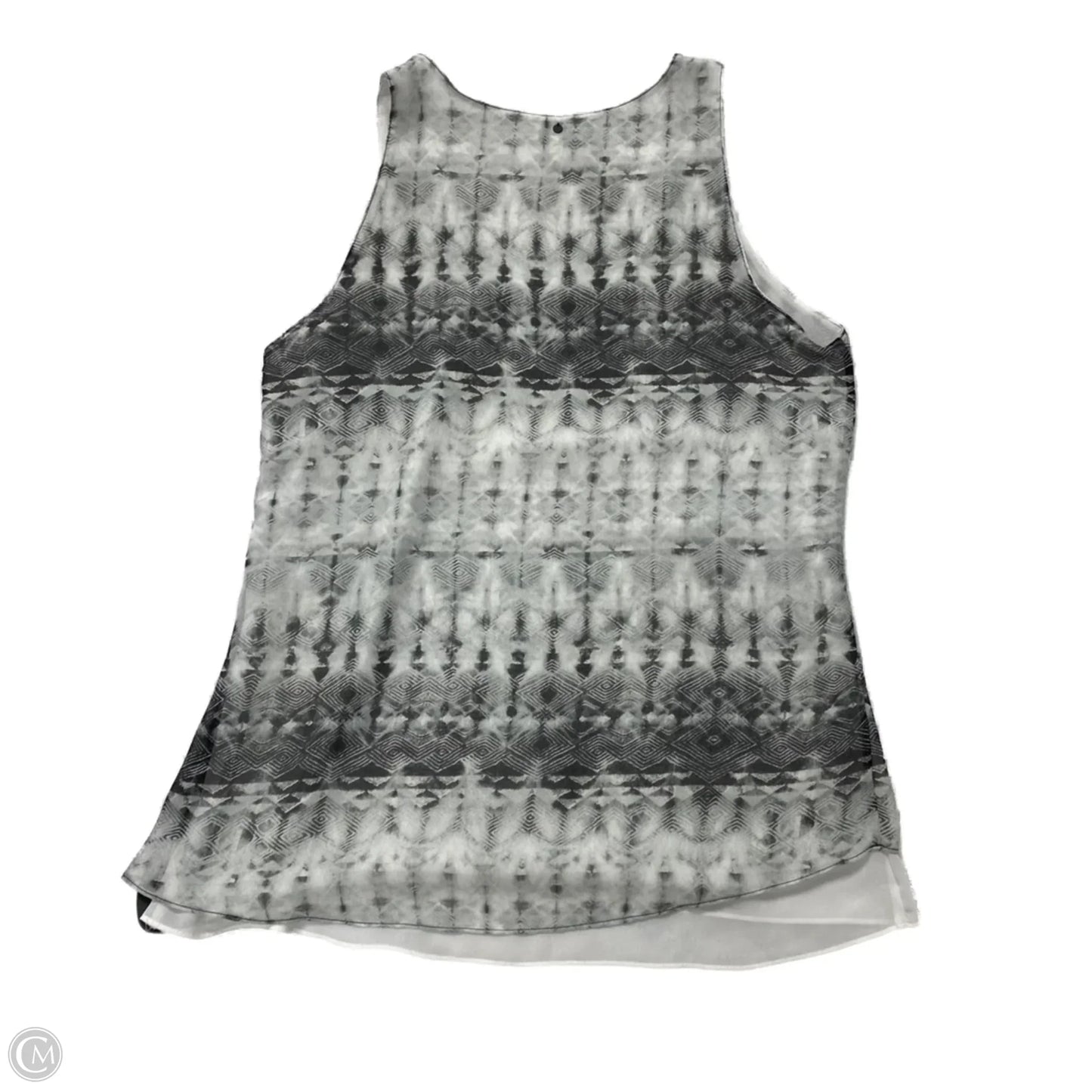 Top Sleeveless By Calvin Klein In Grey, Size: M