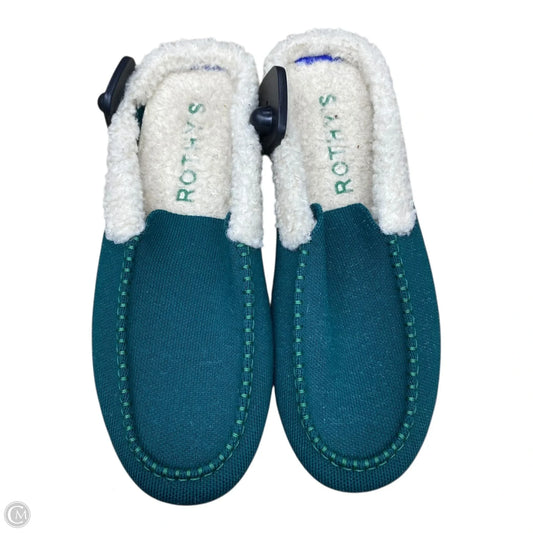 Slippers Designer By Rothys In Green