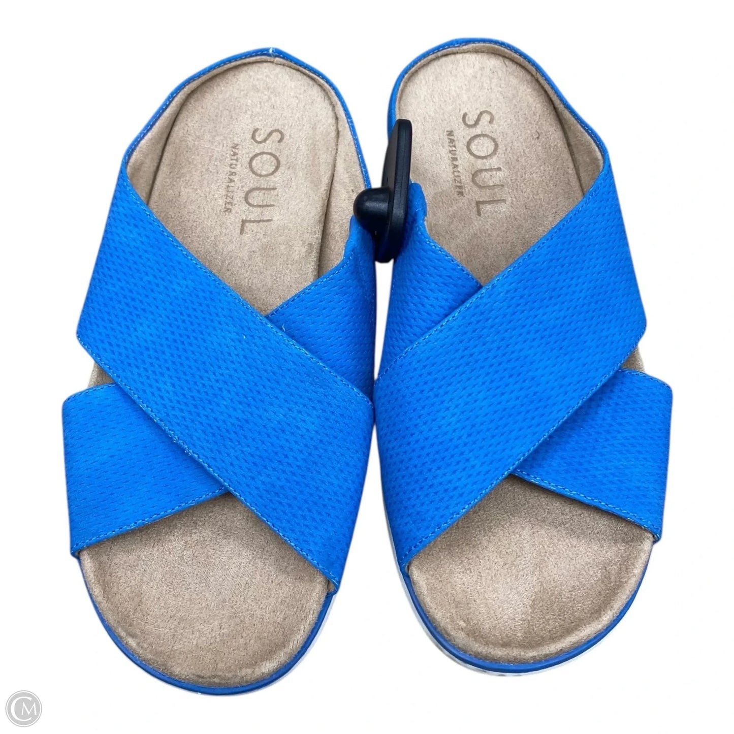 Sandals Flats By Soul In Blue, Size: 7