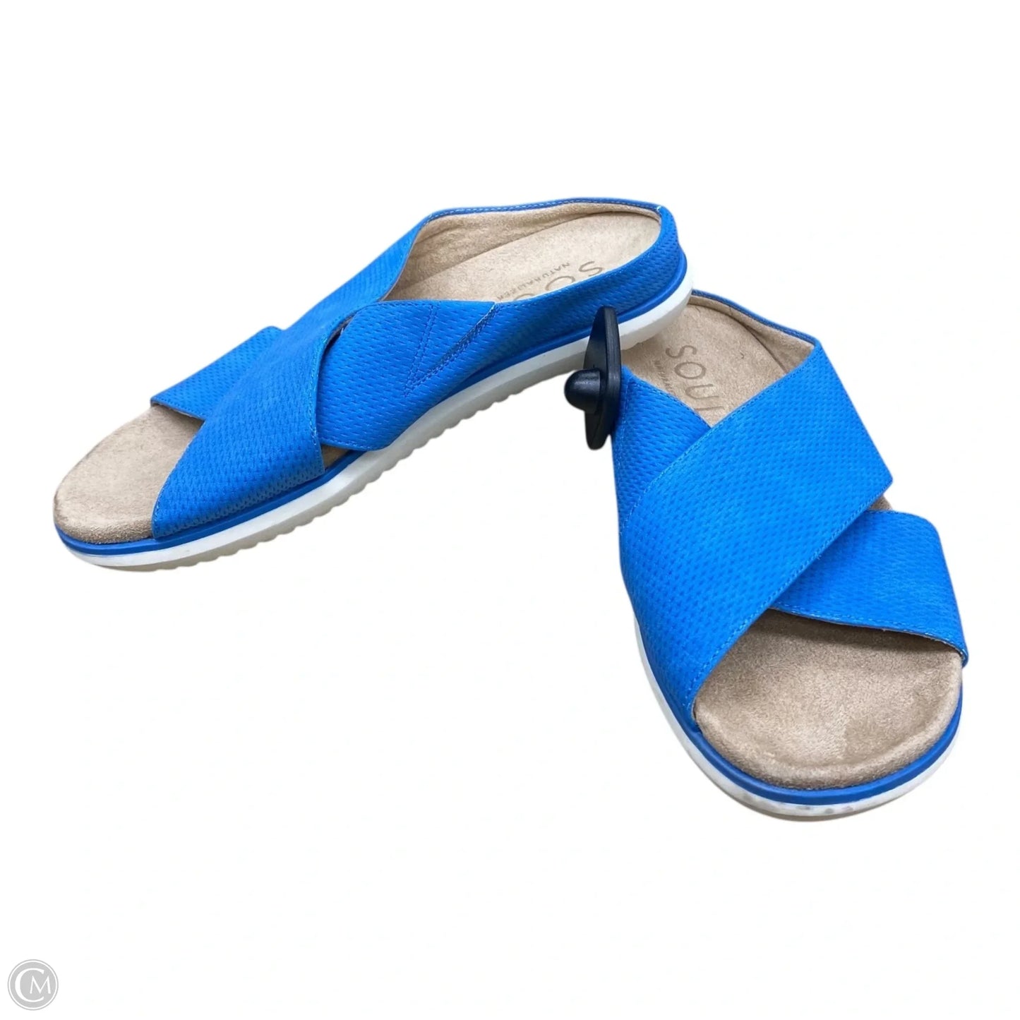 Sandals Flats By Soul In Blue, Size: 7