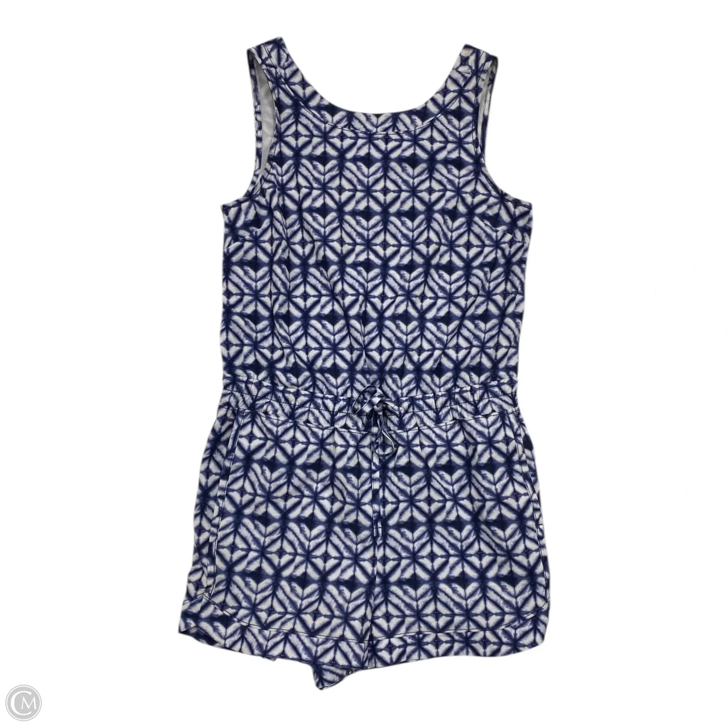 Romper By Athleta In Blue & White, Size: S