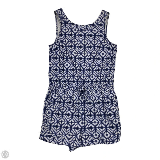 Romper By Athleta In Blue & White, Size: S