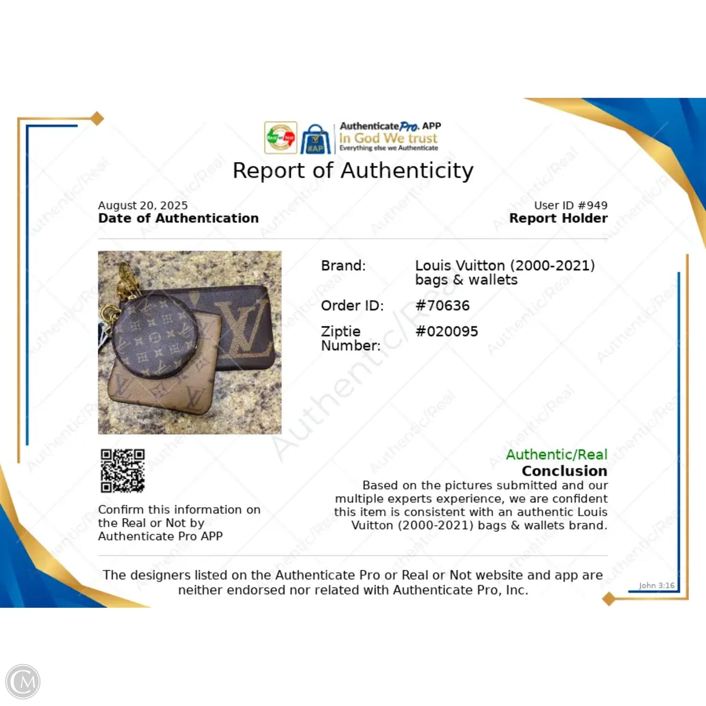 Wallet Luxury Designer By Louis Vuitton, Size: Large