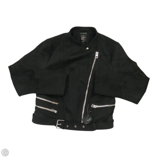 Jacket Moto By Zara In Black, Size: L