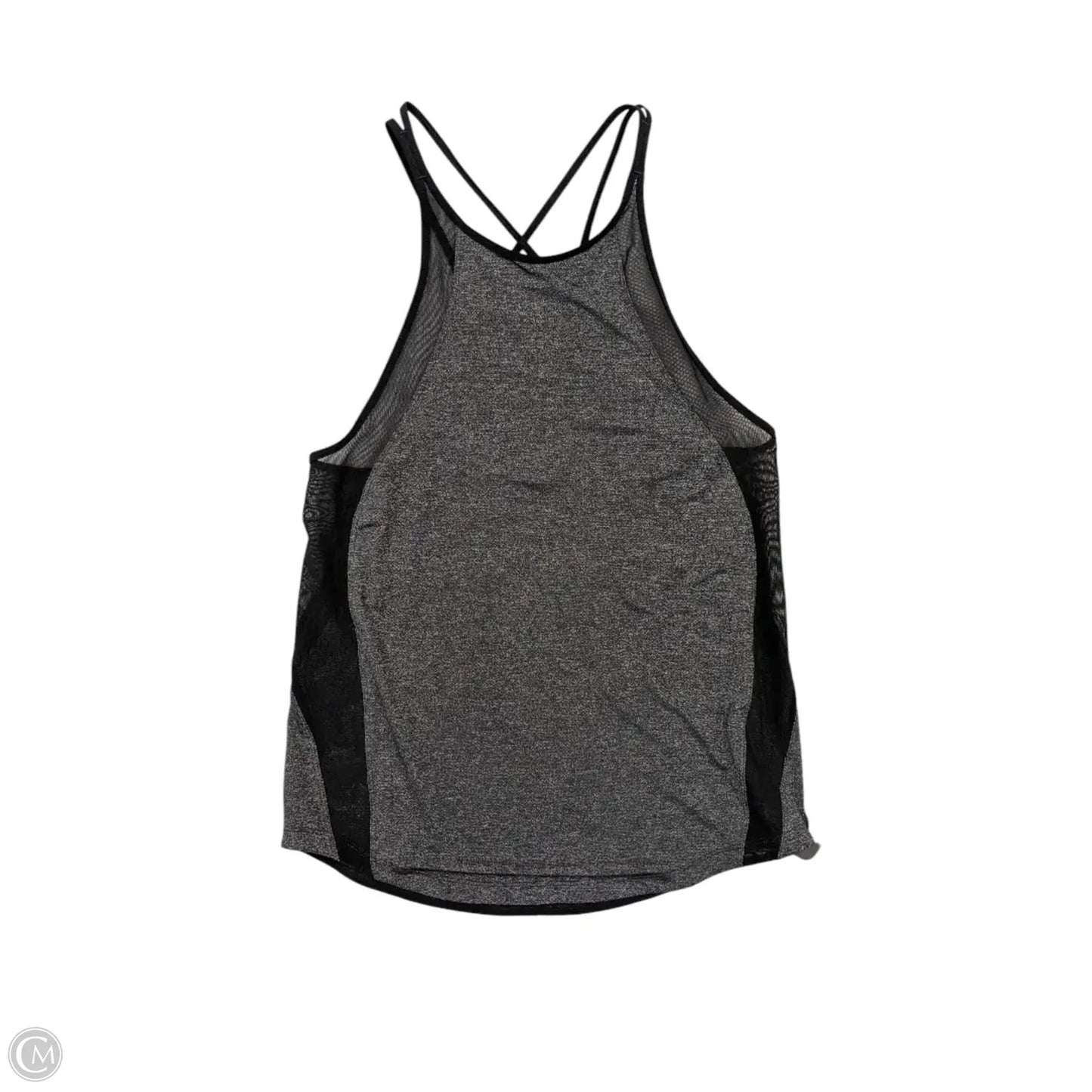 Athletic Tank Top By Lululemon In Black & Grey, Size: S