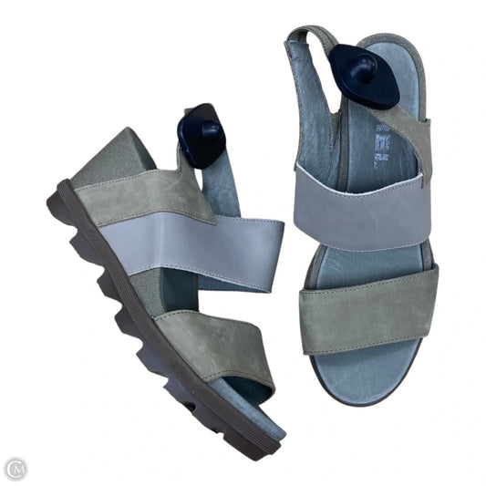 Sandals Designer By Sorel In Green, Size: 8.5