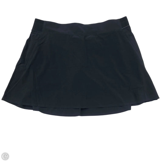 Athletic Skort By Athleta In Black, Size: 18