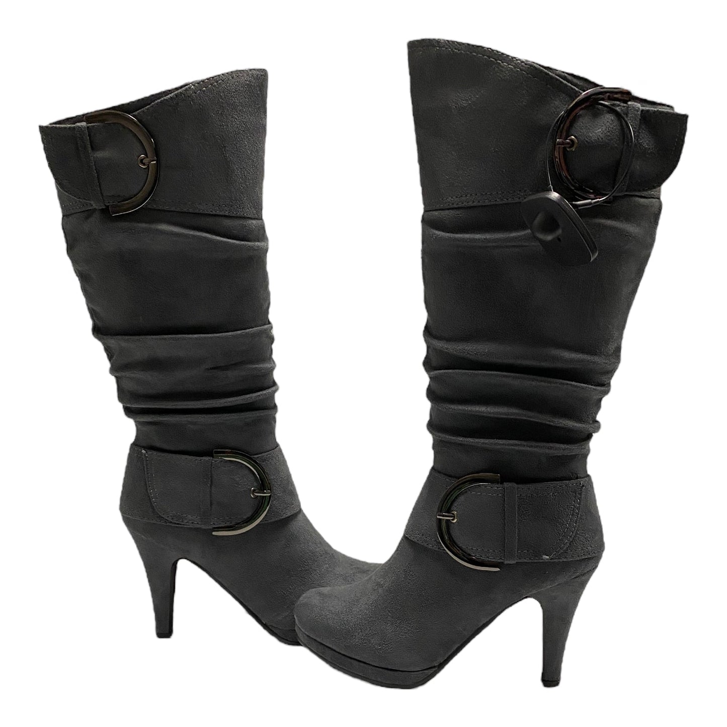 Boots Knee Heels By Top Moda  Size: 5.5