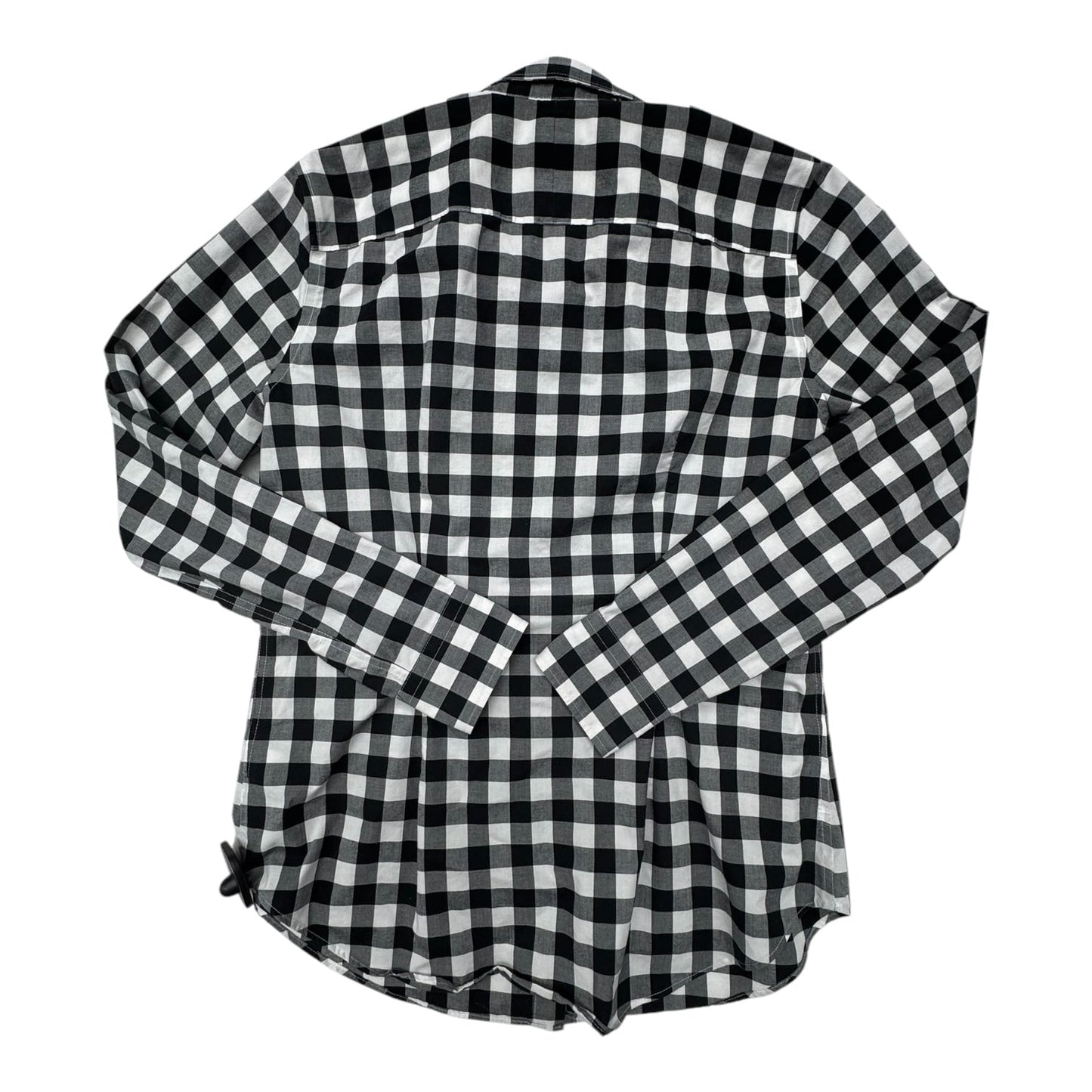 Top Long Sleeve By Lauren By Ralph Lauren In Checkered Pattern, Size: M