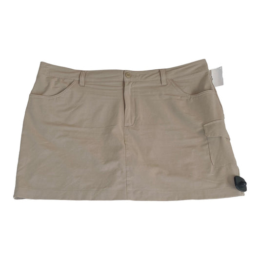 Tan Skirt Midi Eddie Bauer, Size 18