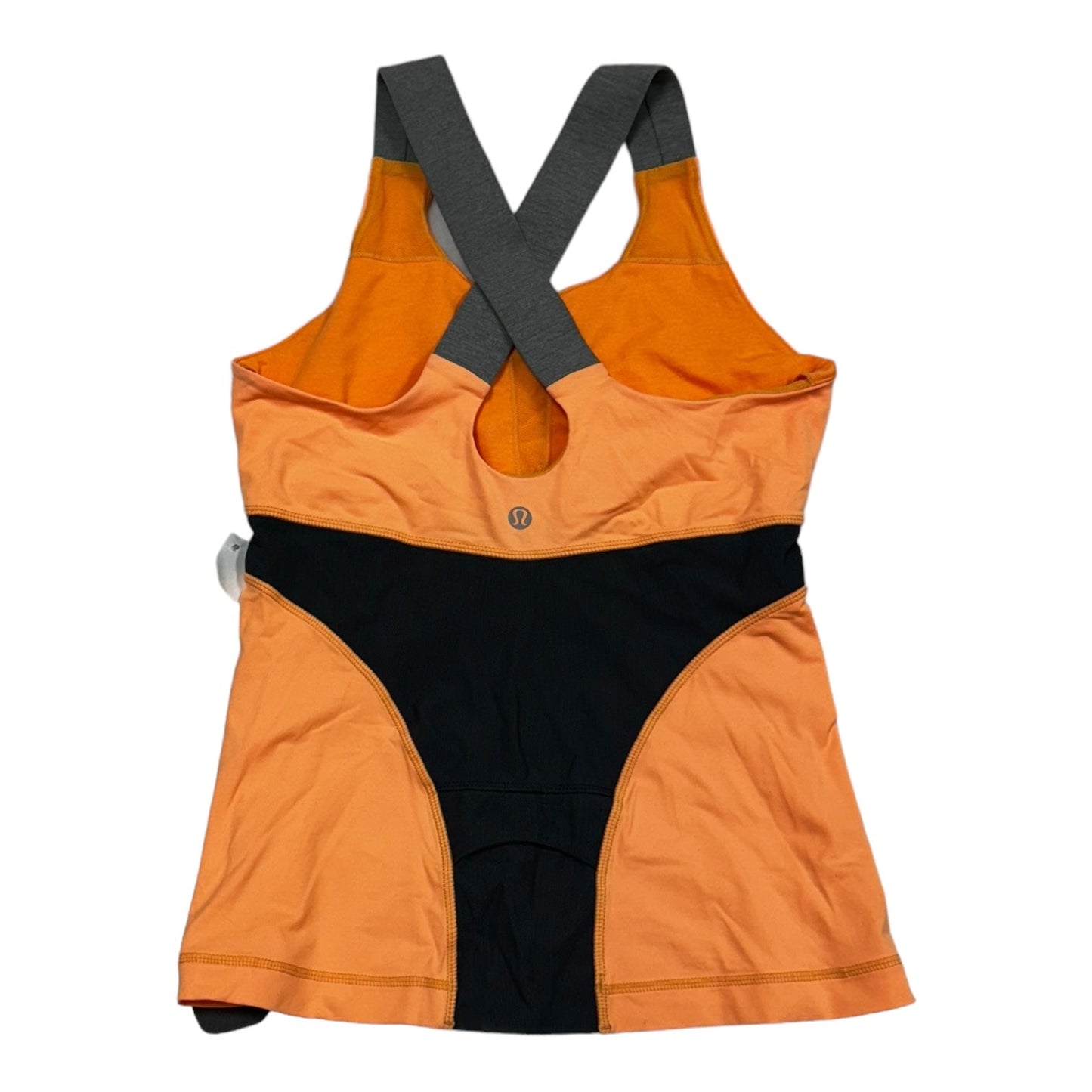 Grey & Orange Athletic Tank Top Designer by Lululemon, Size 6
