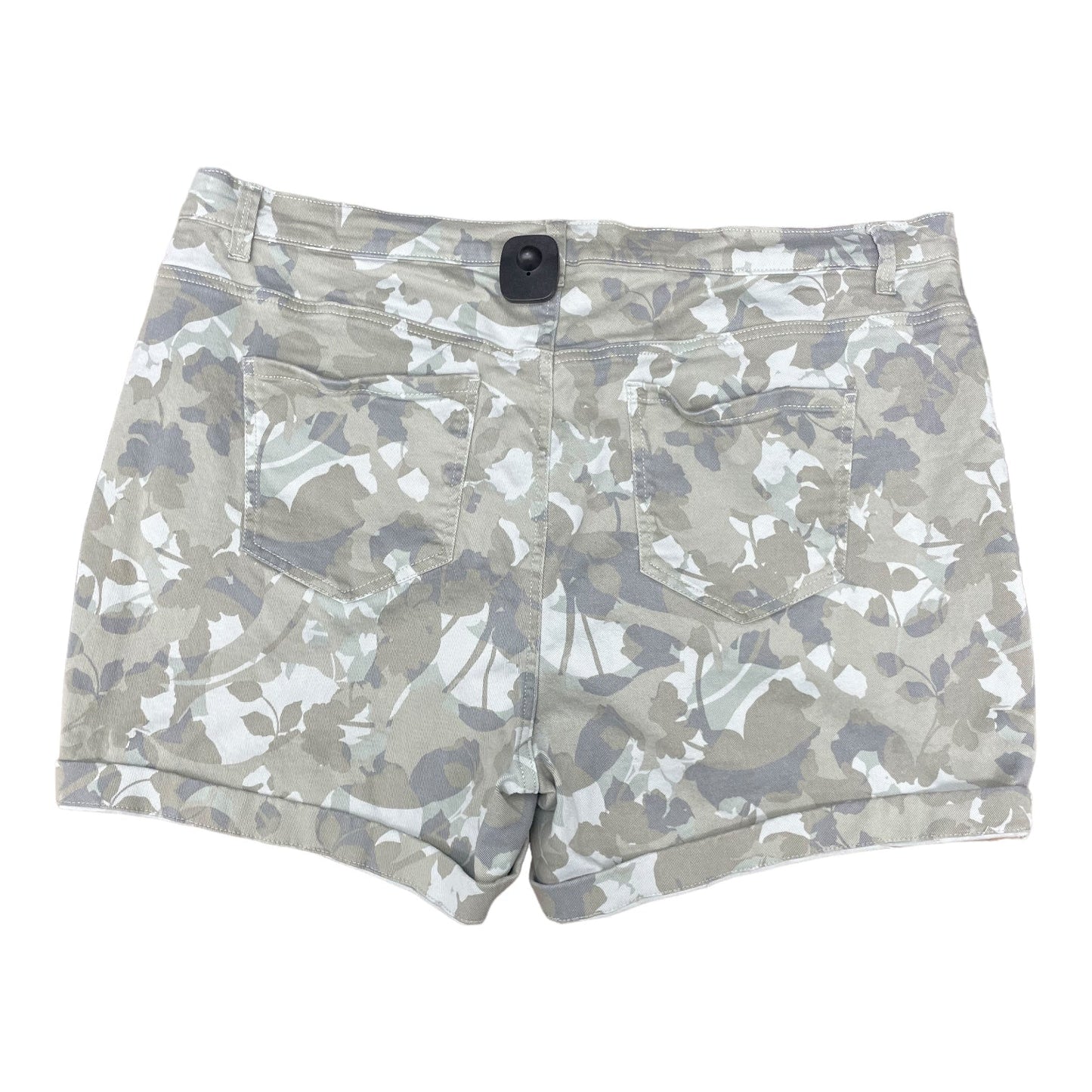 Camouflage Print Shorts Gloria Vanderbilt, Size 20w