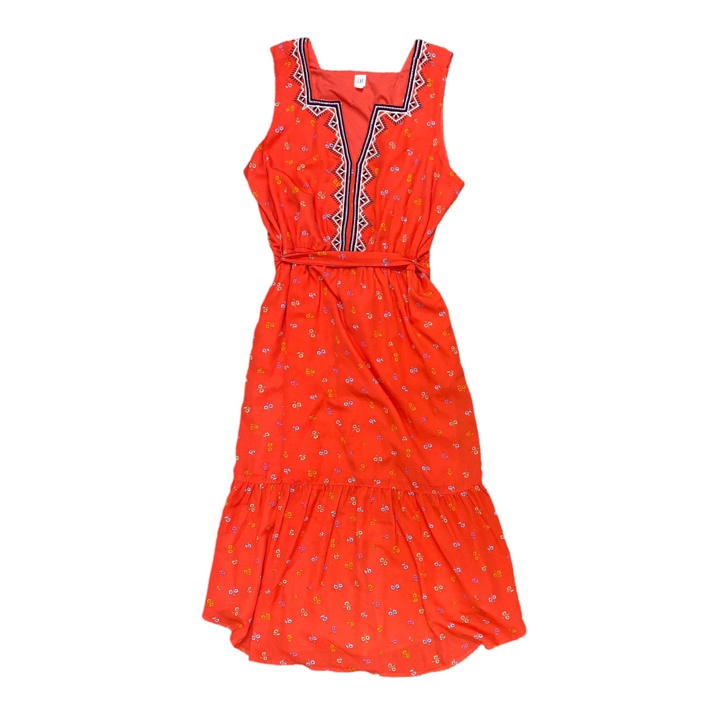 Red Dress Casual Maxi Gap, Size L