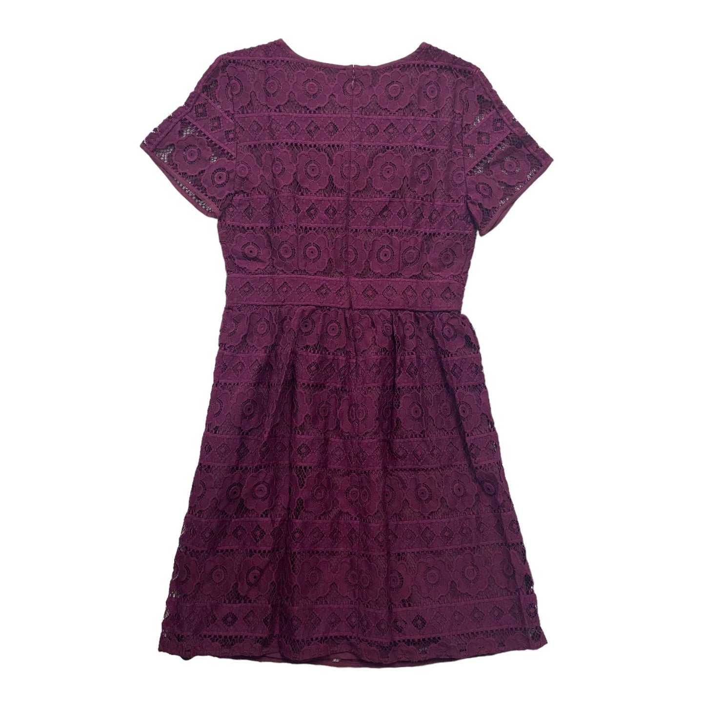 Purple Dress Casual Midi Loft, Size Xs