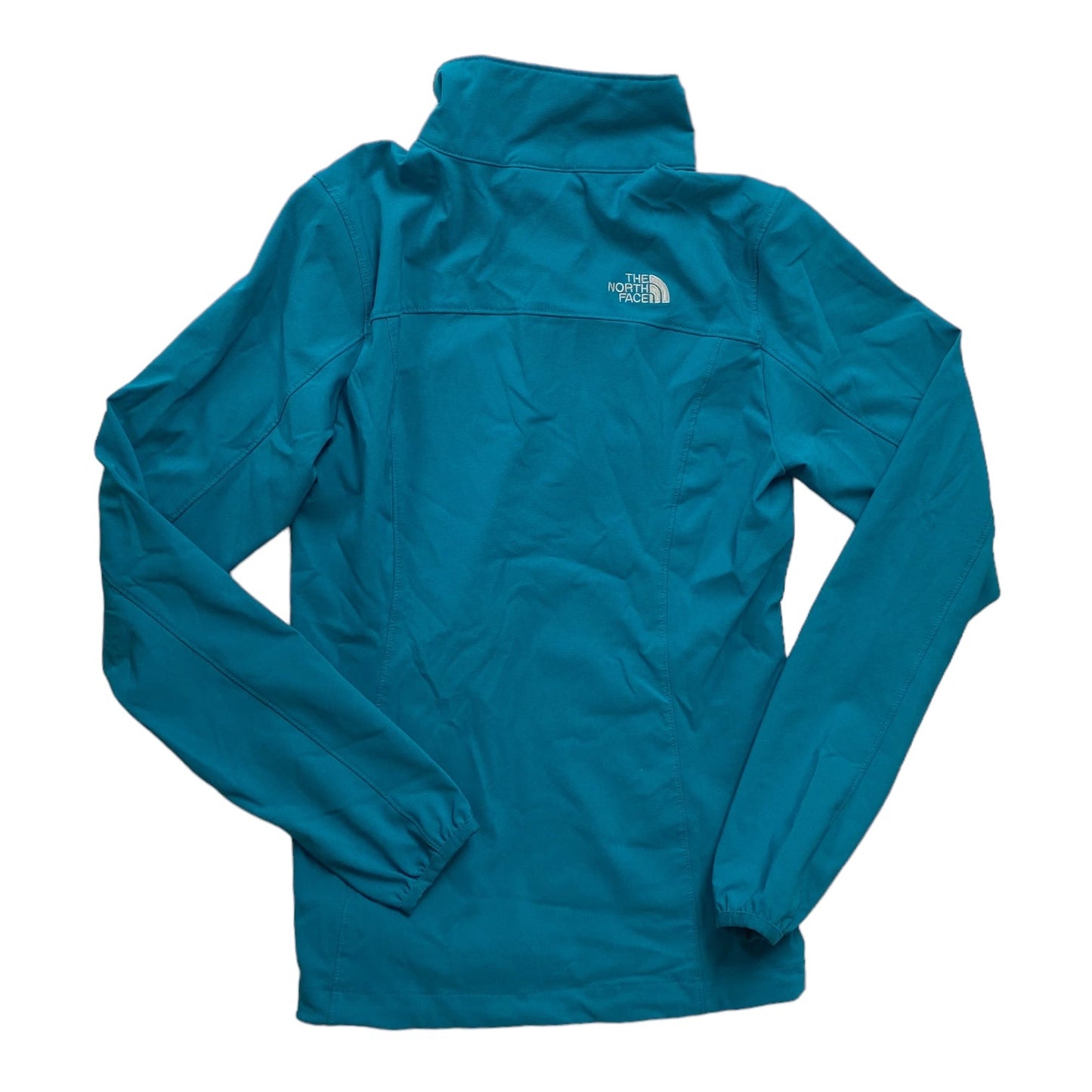 Blue Athletic Top Long Sleeve Collar The North Face, Size Petite   S