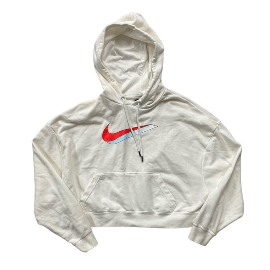 Cream Sweatshirt Hoodie Nike, Size Xs