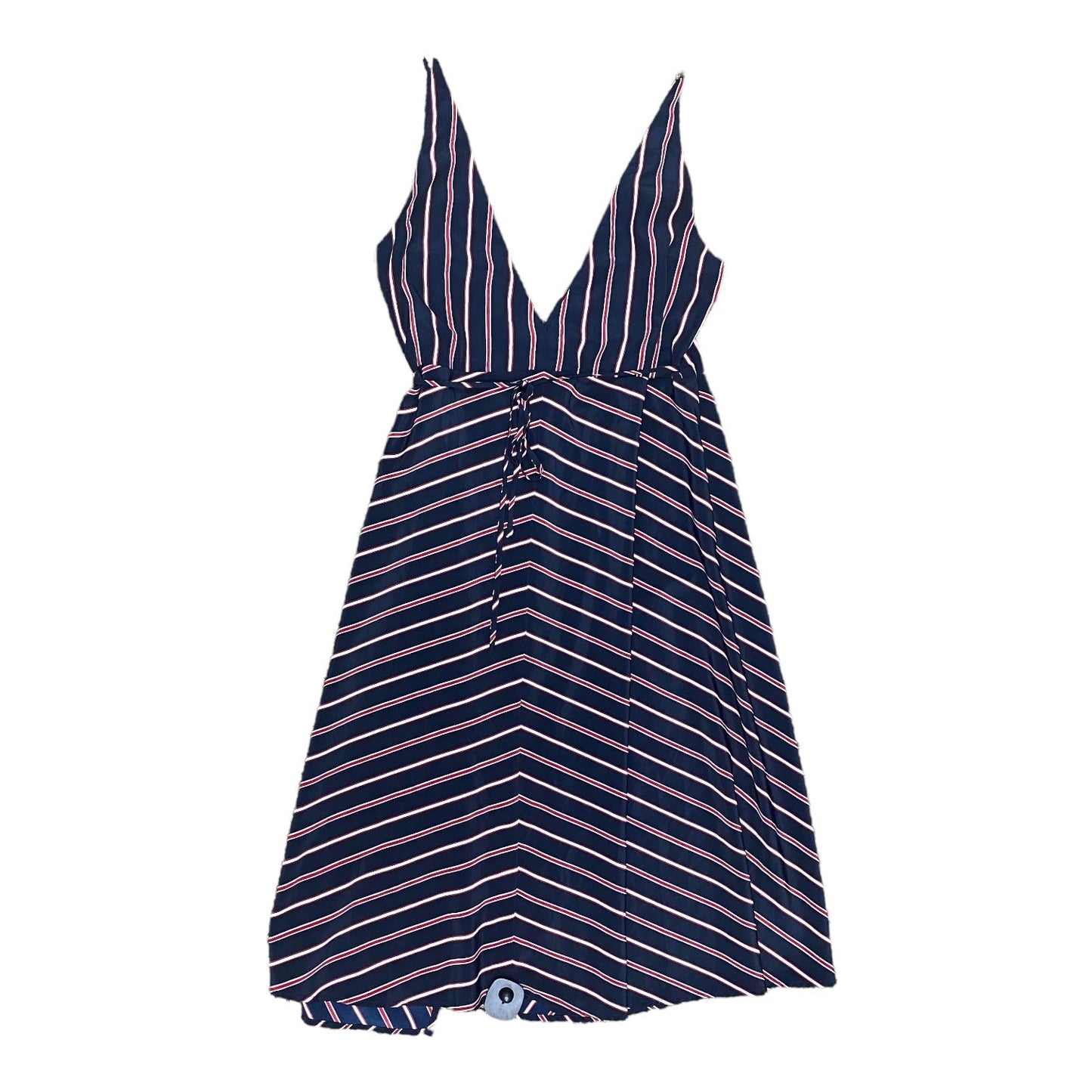 Striped Pattern Dress Casual Midi Lumiere, Size L