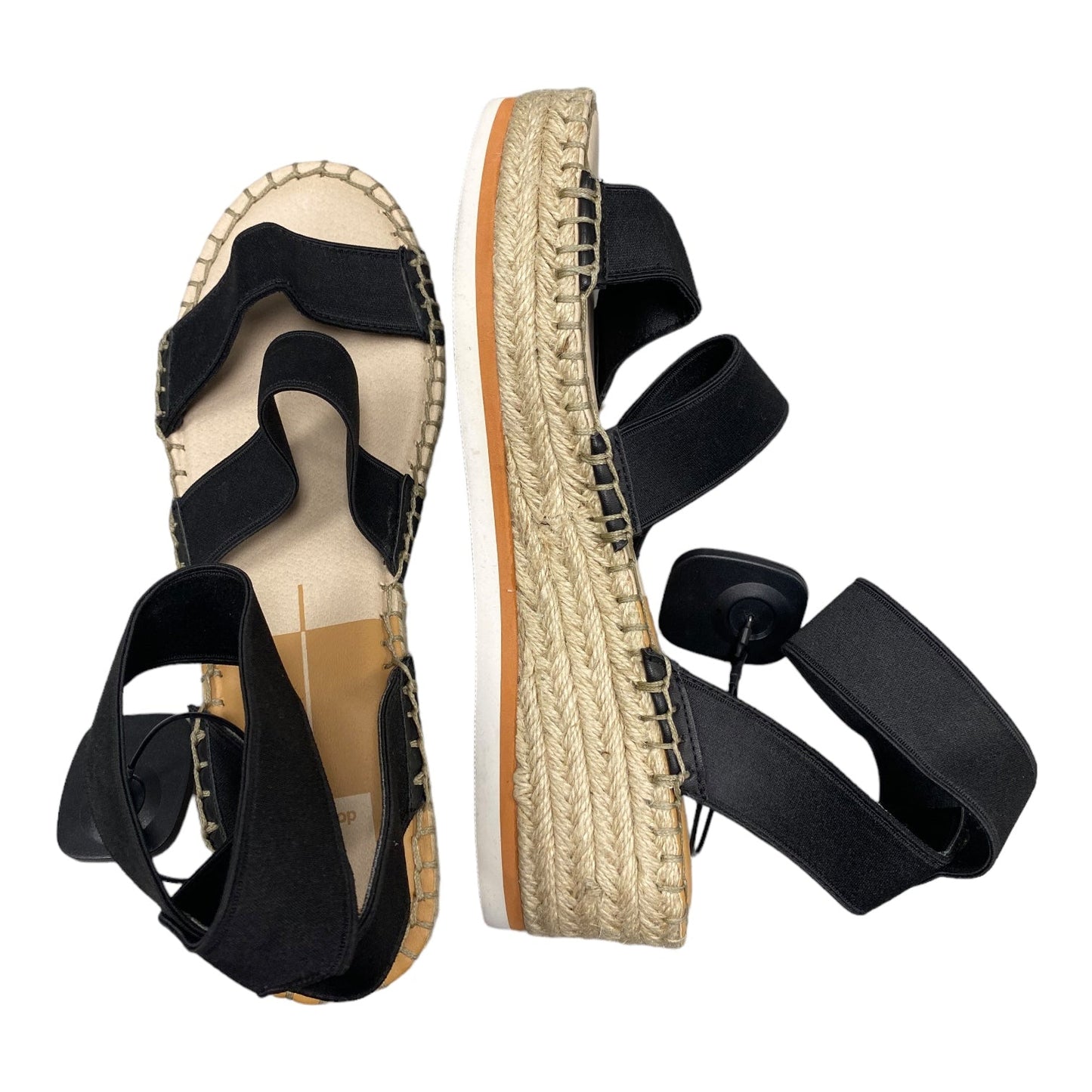 Black & Tan Sandals Heels Platform Dolce Vita, Size 10