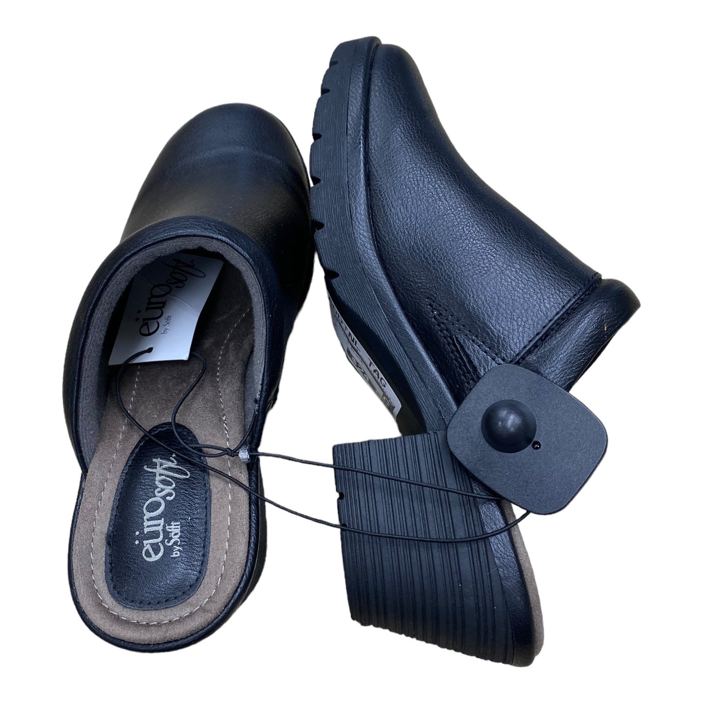 Black Shoes Heels Block Sofft, Size 8