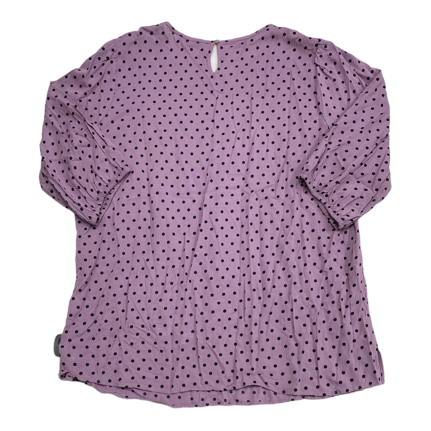 Polkadot Pattern Top Long Sleeve Croft And Barrow, Size 2x