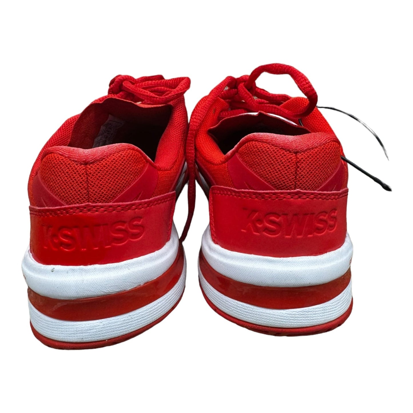 Red & White Shoes Athletic K Swiss, Size 6.5