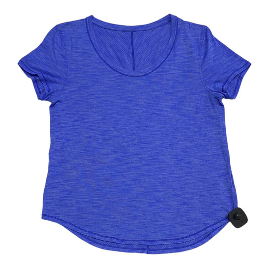 Blue Athletic Top Short Sleeve Lululemon, Size M