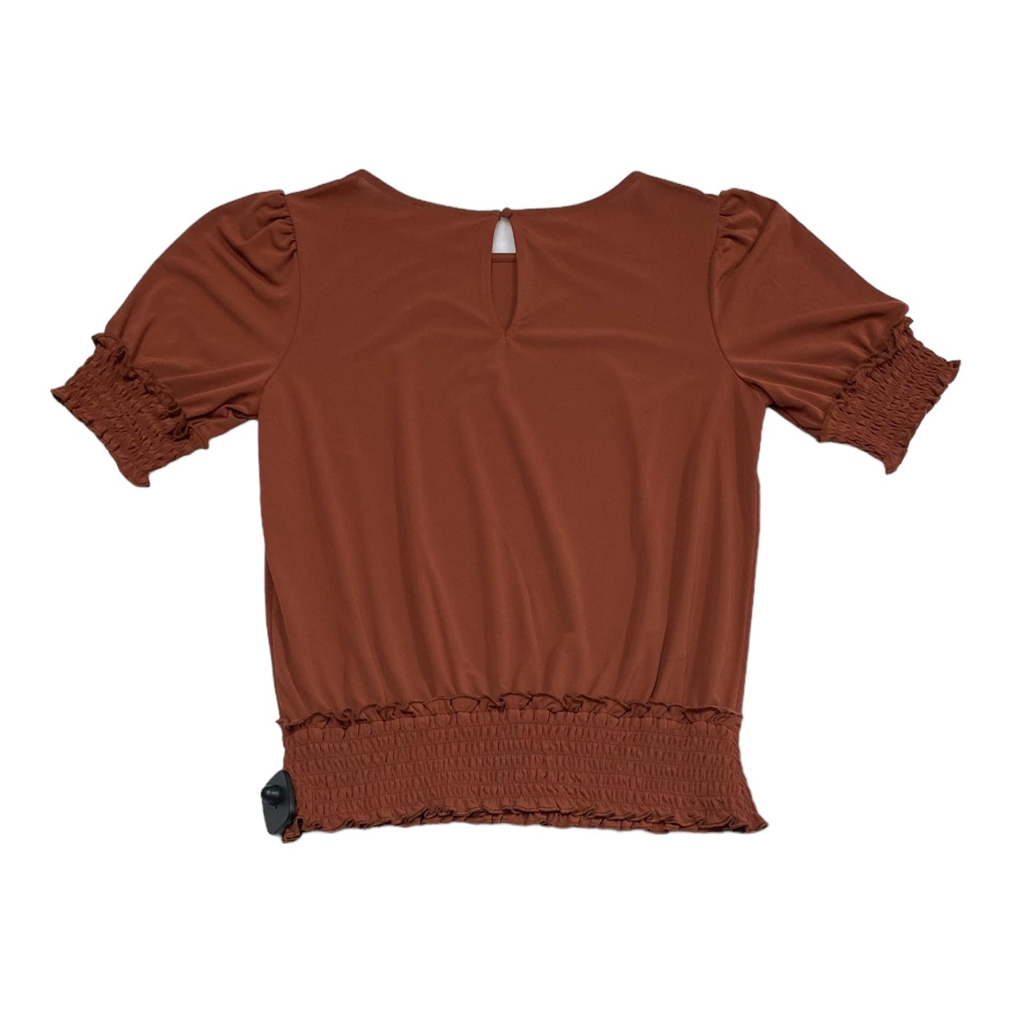 Top Short Sleeve By Express In Brown, Size: M