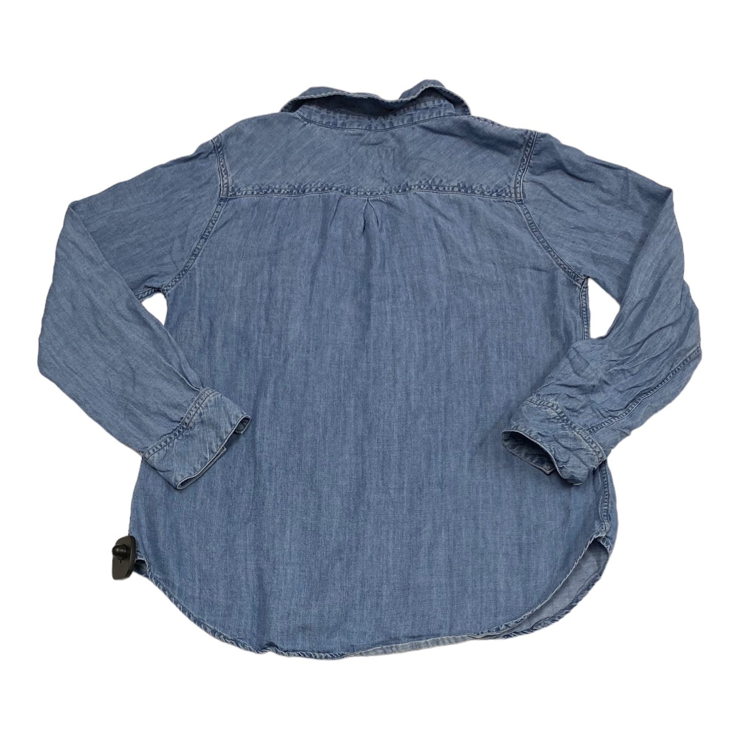 Top Long Sleeve By Rails In Blue Denim, Size: M