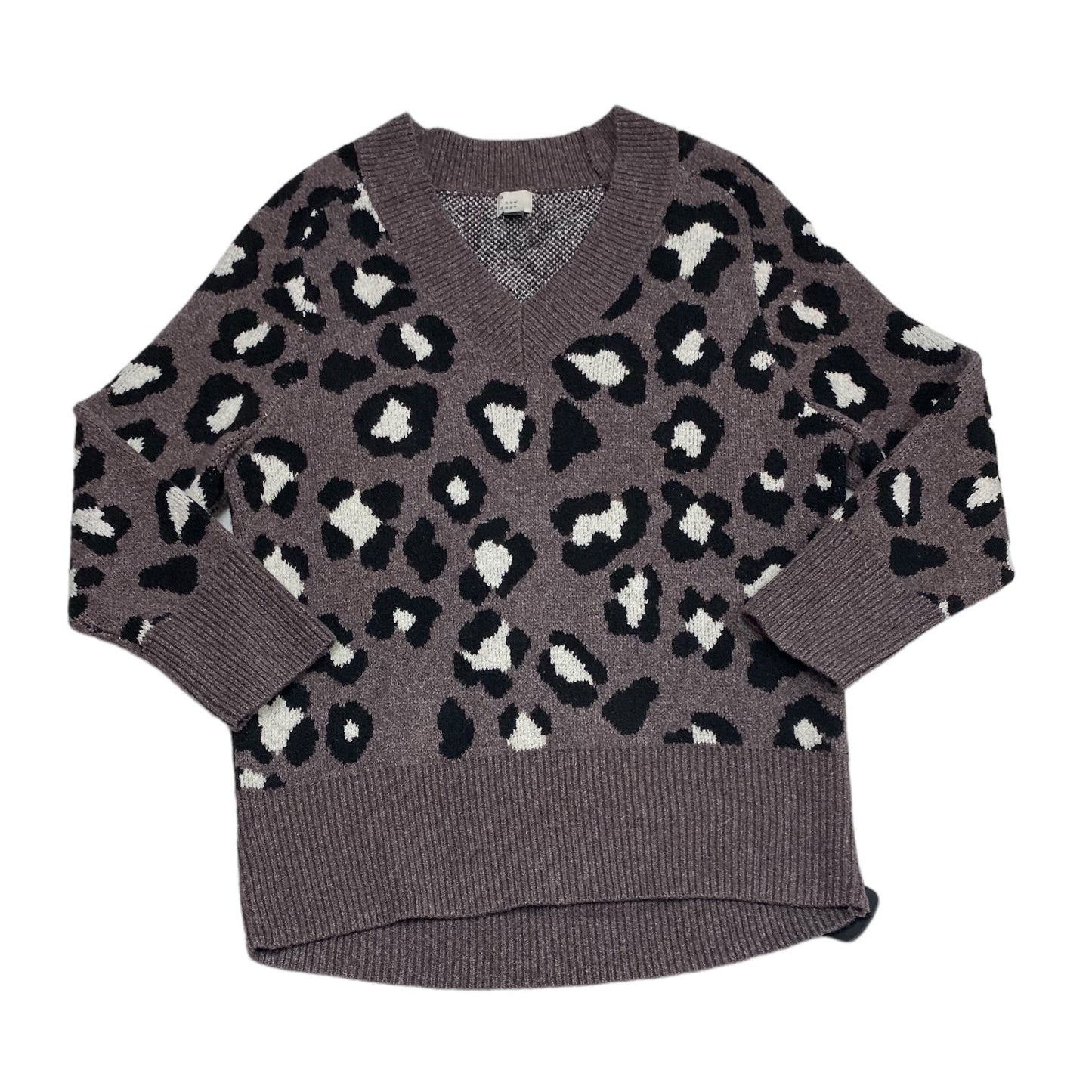 Sweater By A New Day In Animal Print, Size: Xs