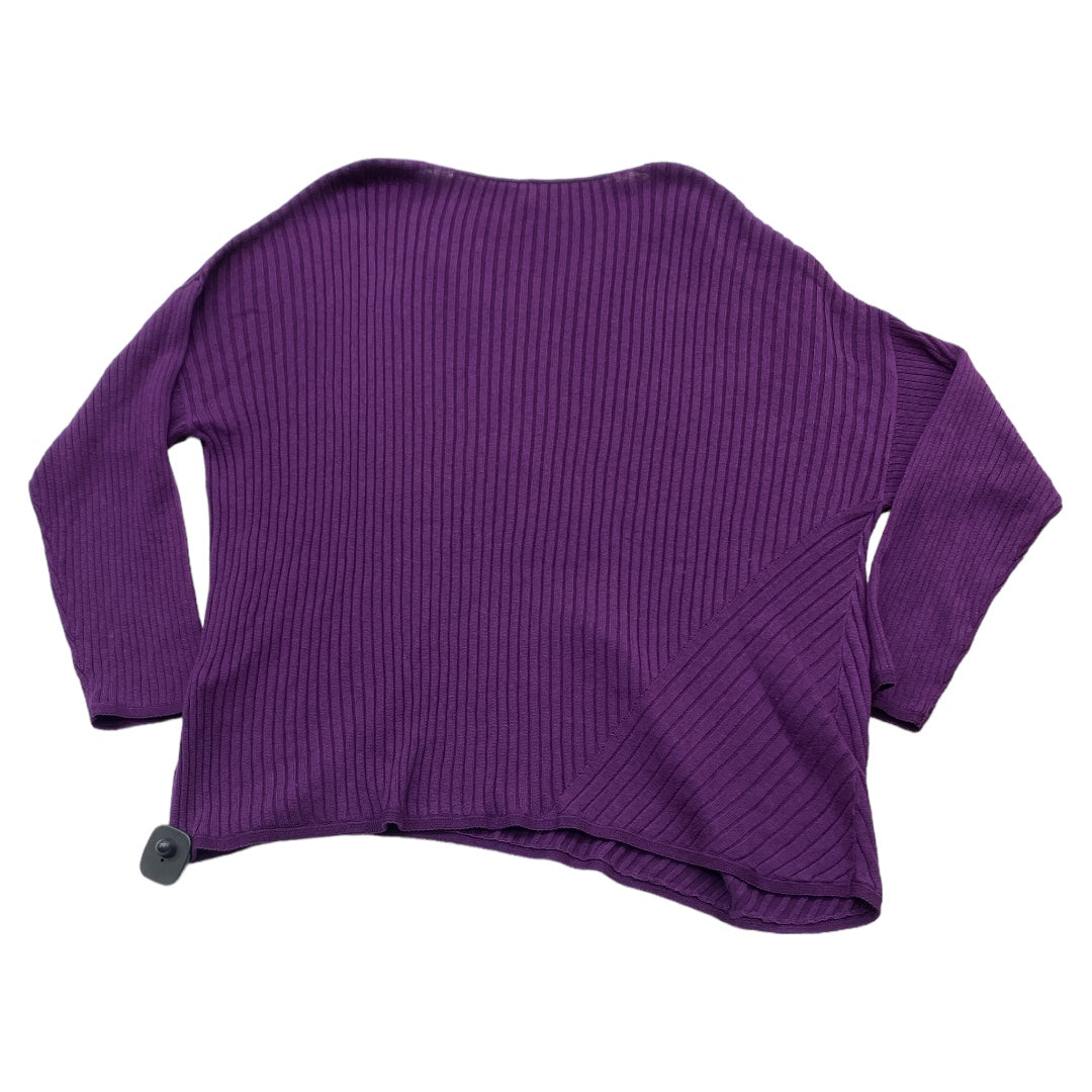 Sweater Designer By Eileen Fisher In Purple, Size: Xl