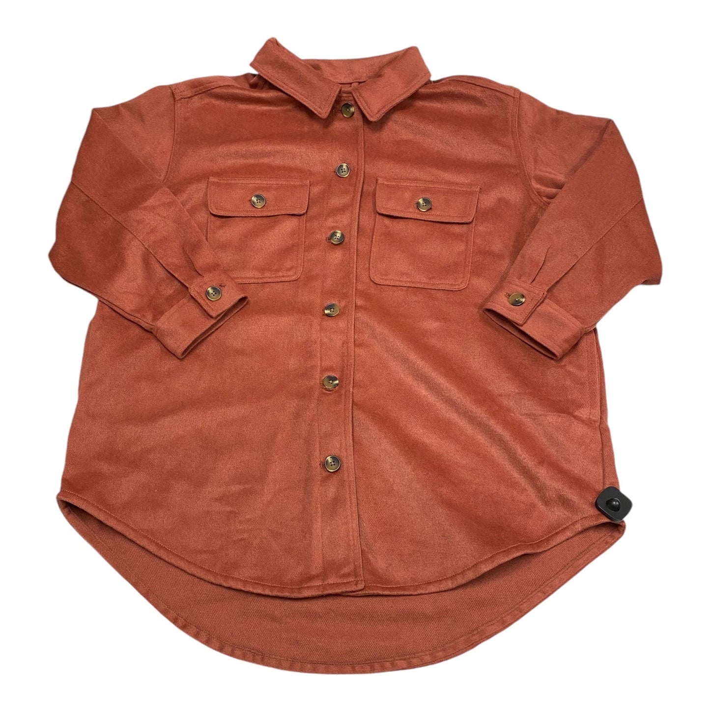 Jacket Shirt By Old Navy In Orange, Size: Xxl