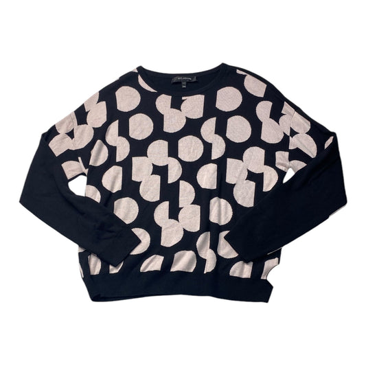 Sweater Designer By St. John In Black & Cream, Size: L