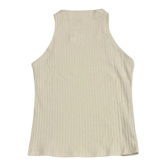 Top Sleeveless By Banana Republic In Cream, Size: L