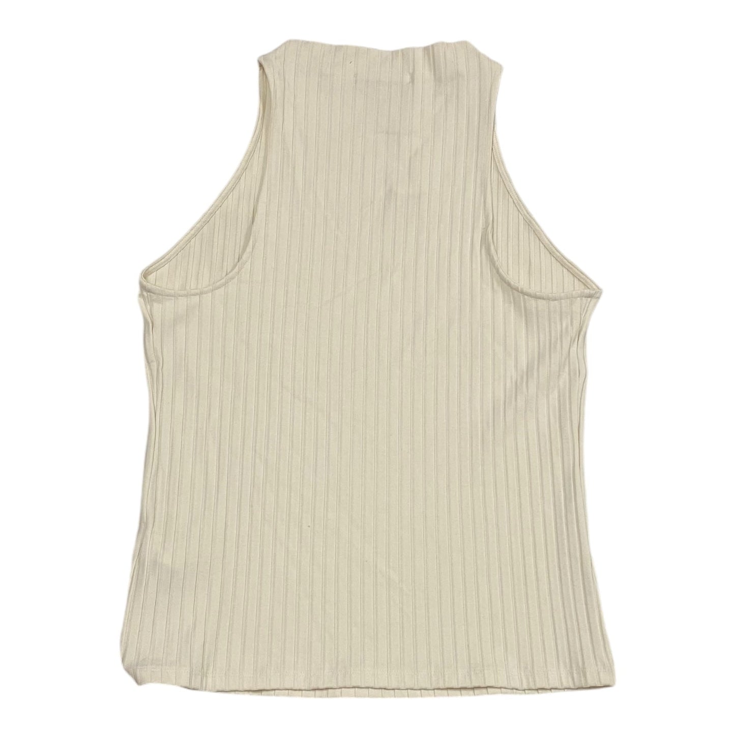 Top Sleeveless By Banana Republic In Cream, Size: L