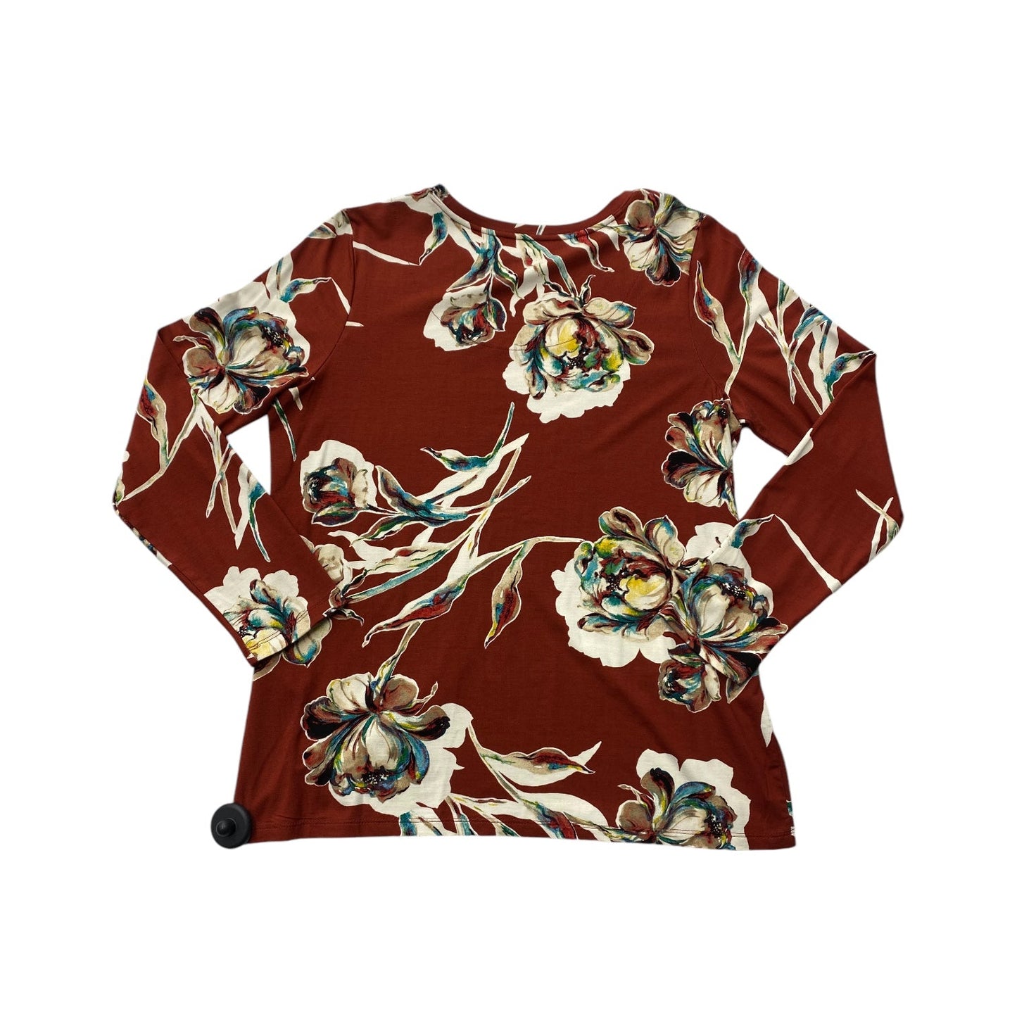 Top Long Sleeve By Chicos In Floral Print, Size: M