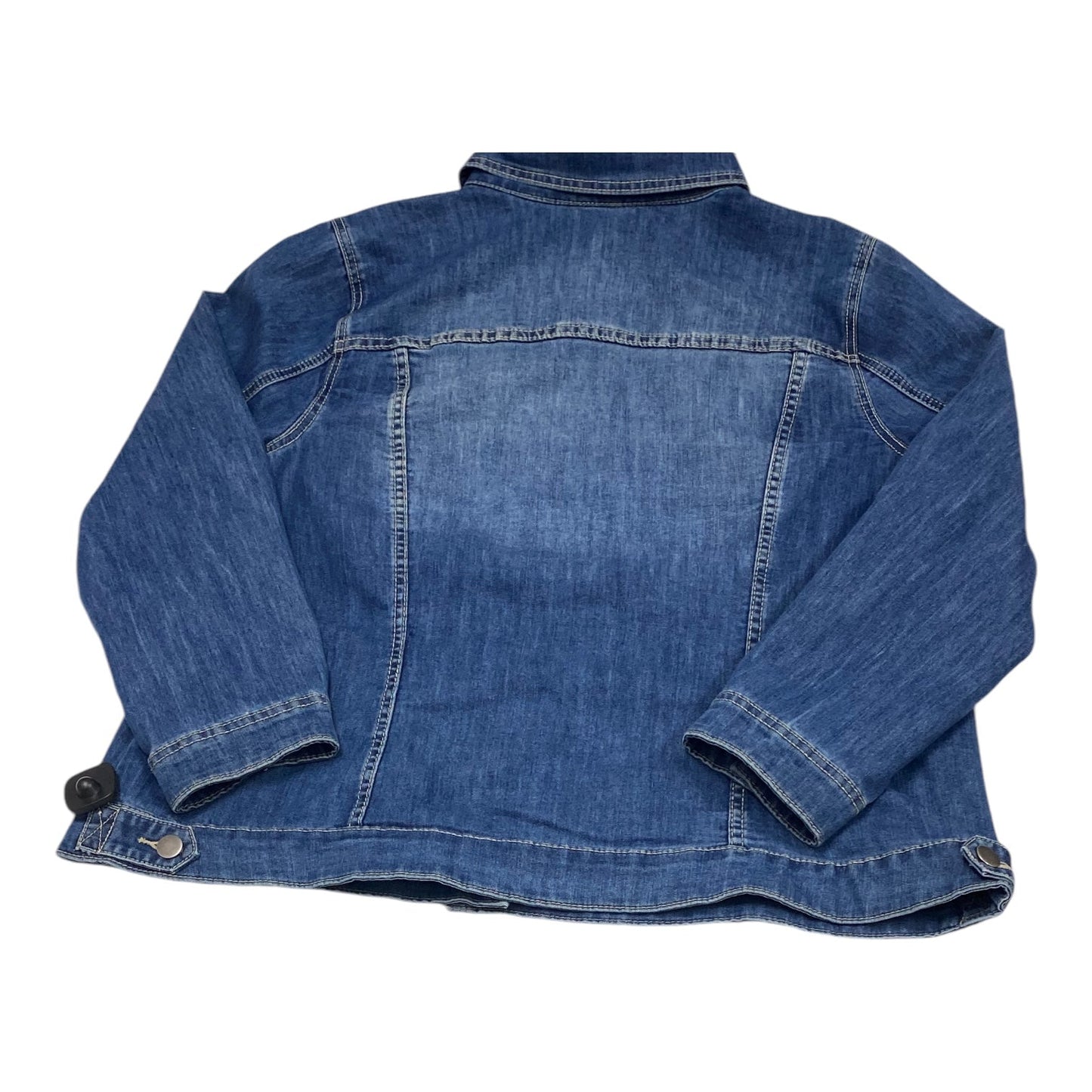 Jacket Denim By Cj Banks In Blue Denim, Size: 2x