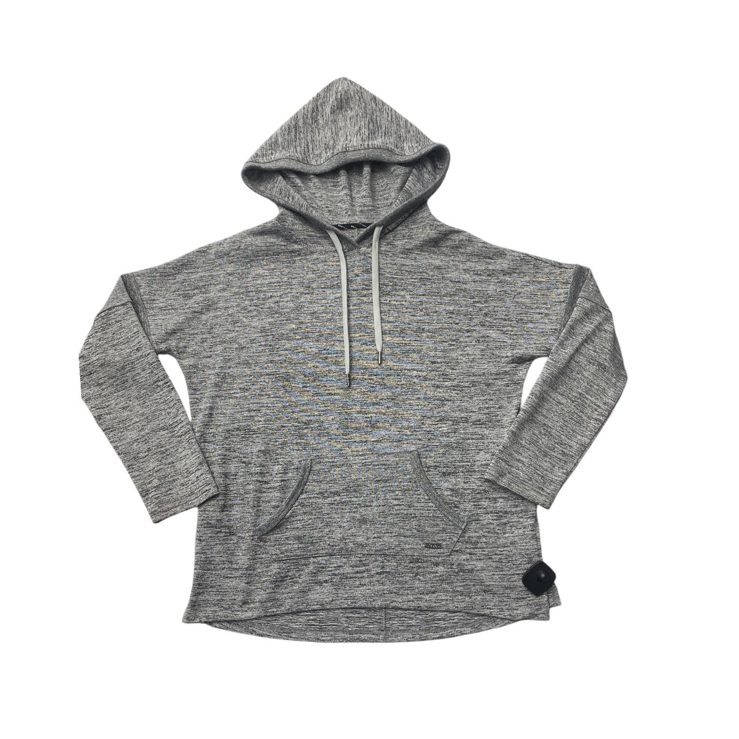 Athletic Top Long Sleeve Hoodie By Marc New York In Grey, Size: M