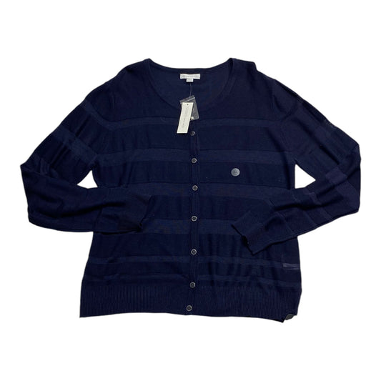 Sweater Cardigan By New York Jean Company In Navy, Size: Xl