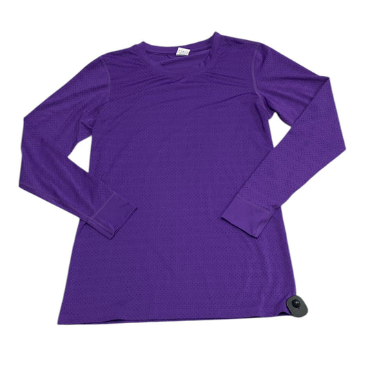 Athletic Top Long Sleeve Crewneck By Zyia In Purple, Size: L