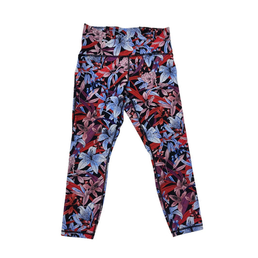 Athletic Capris By Lululemon In Floral Print, Size: 8