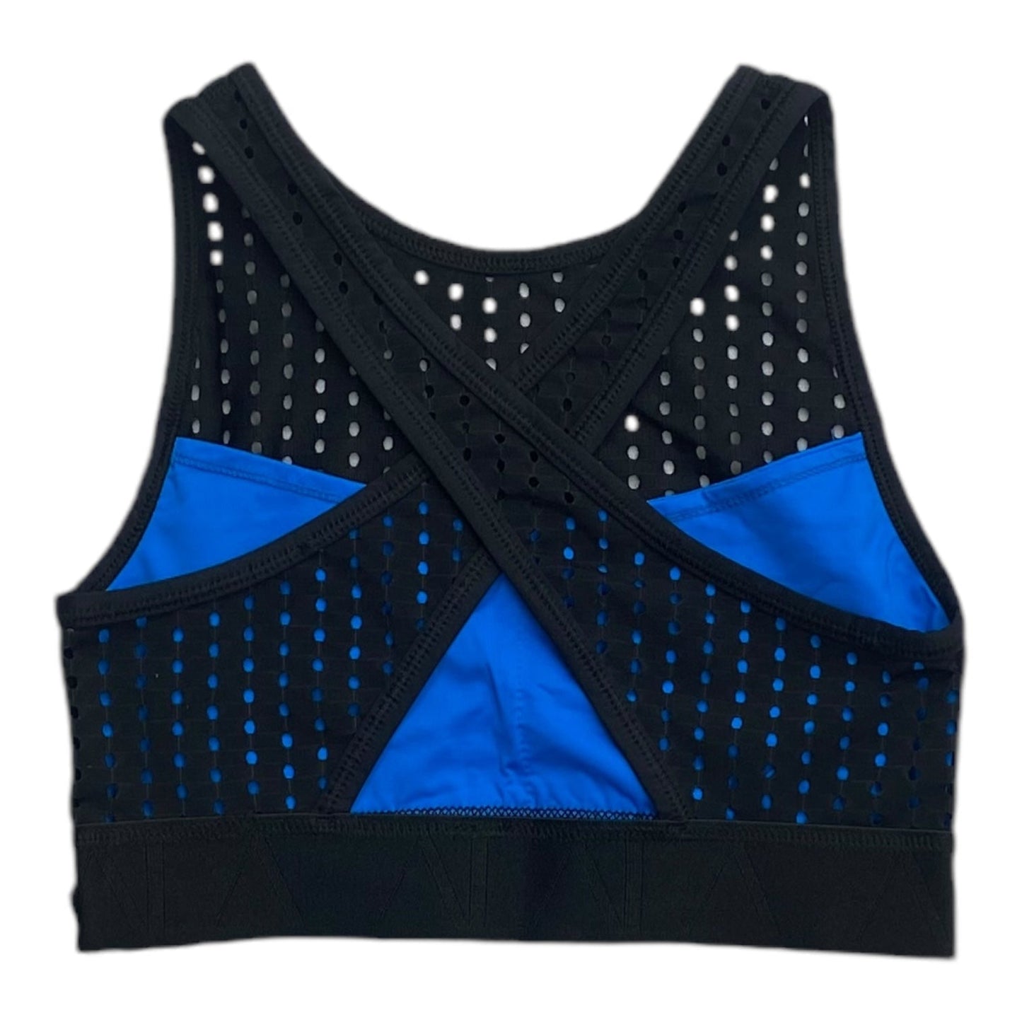 Athletic Bra By Cmc In Black & Blue, Size: S