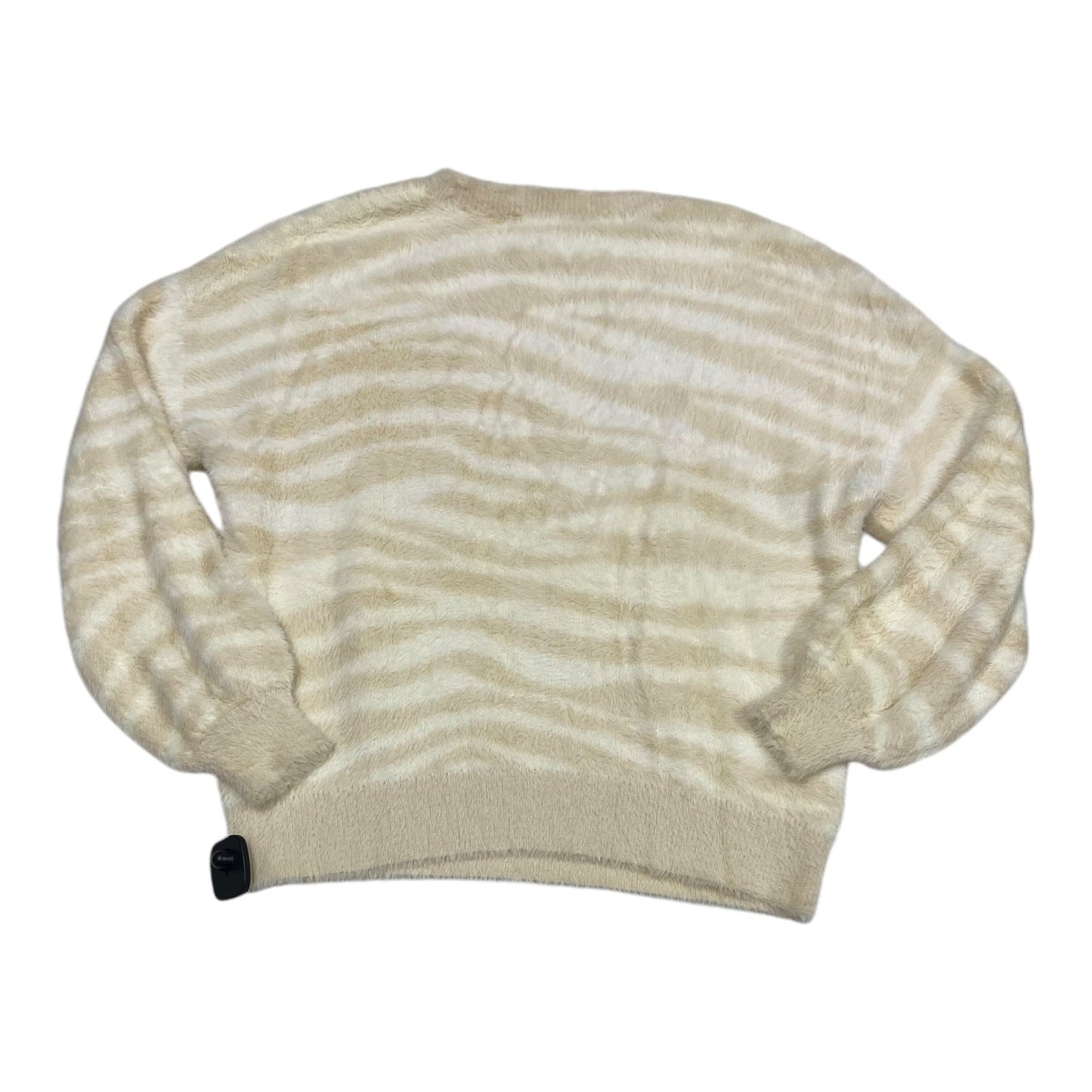 Sweater By Loft In Cream & White, Size: L