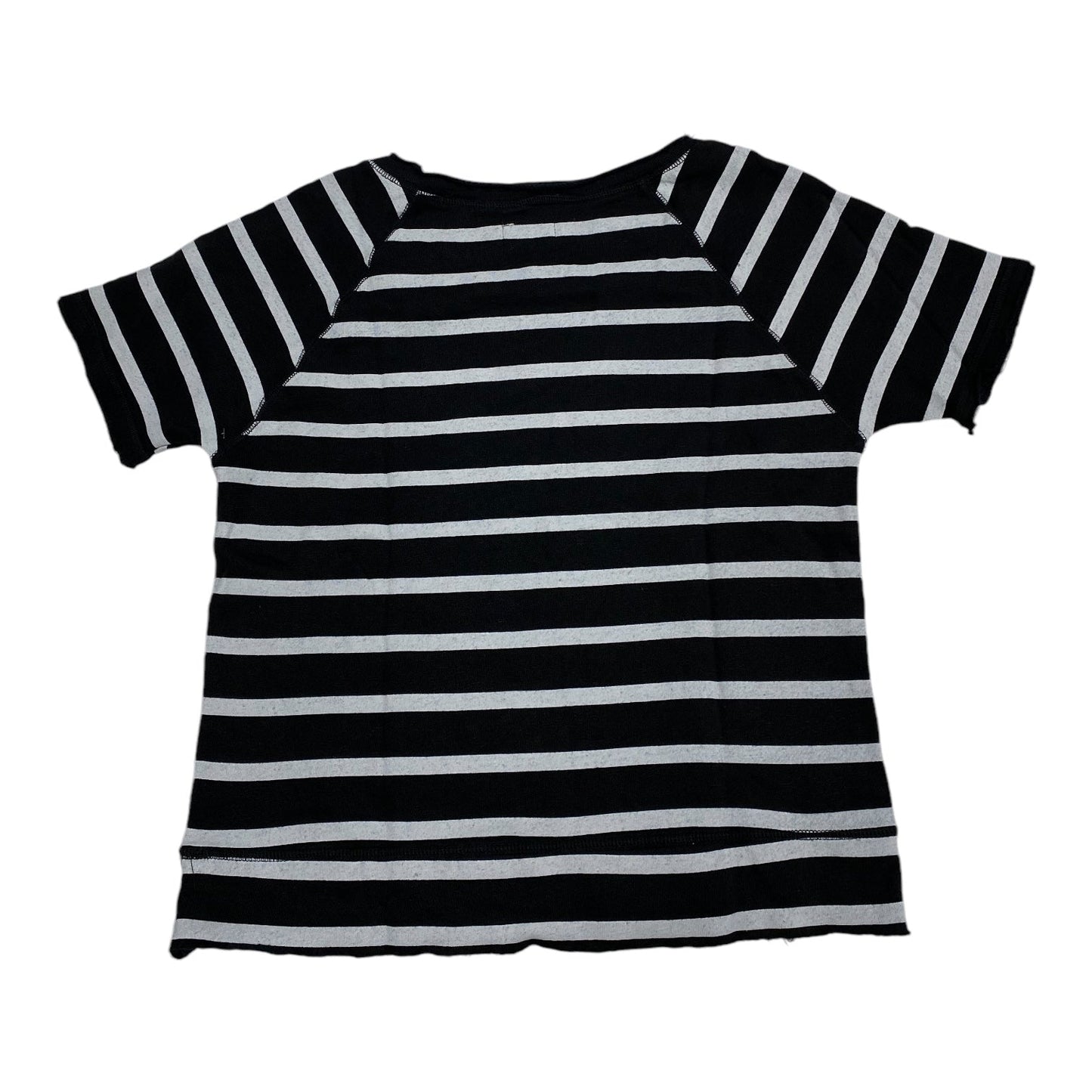 Top Short Sleeve By Chaser In Striped Pattern, Size: M