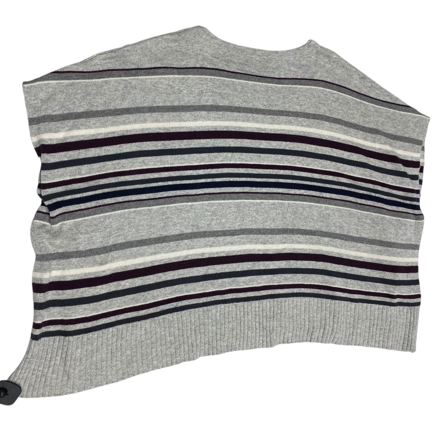 Poncho By Loft In Striped Pattern, Size: M